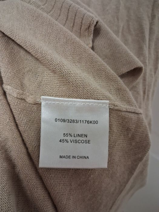 Hobbs kardigan bezowy wiskoza len M