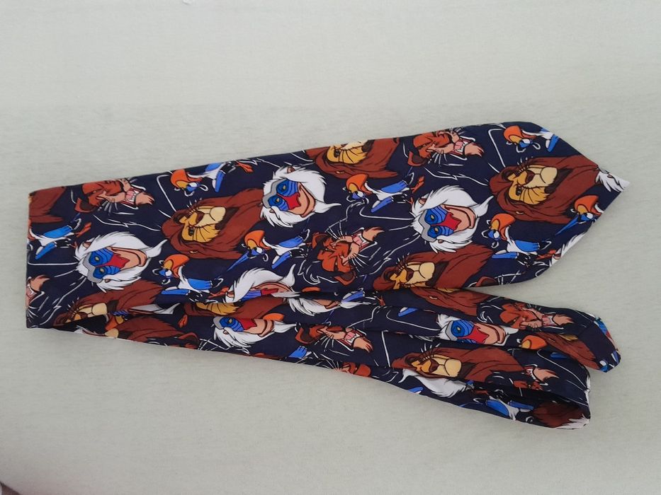 Вінтажна краватка, галстук Disney. Принт з фільму Король Лев