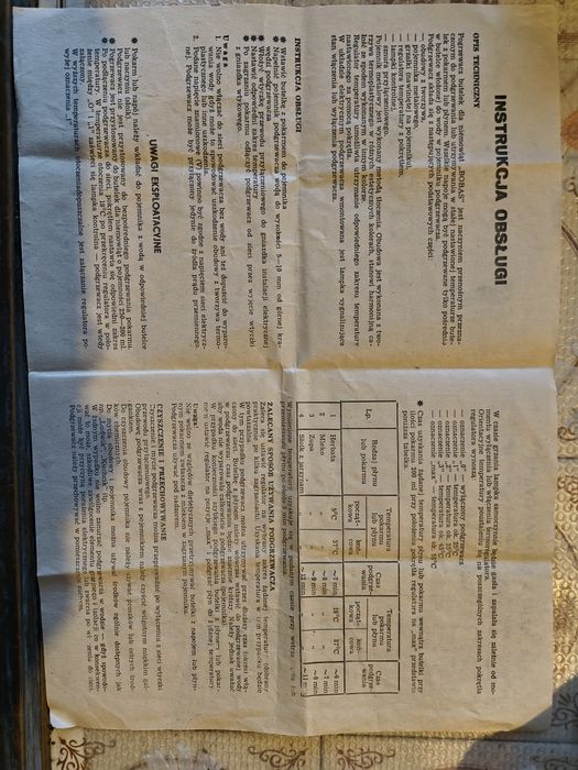 Kolekcjonerska instrukcja obsługi i karta gwarancyjna PRL