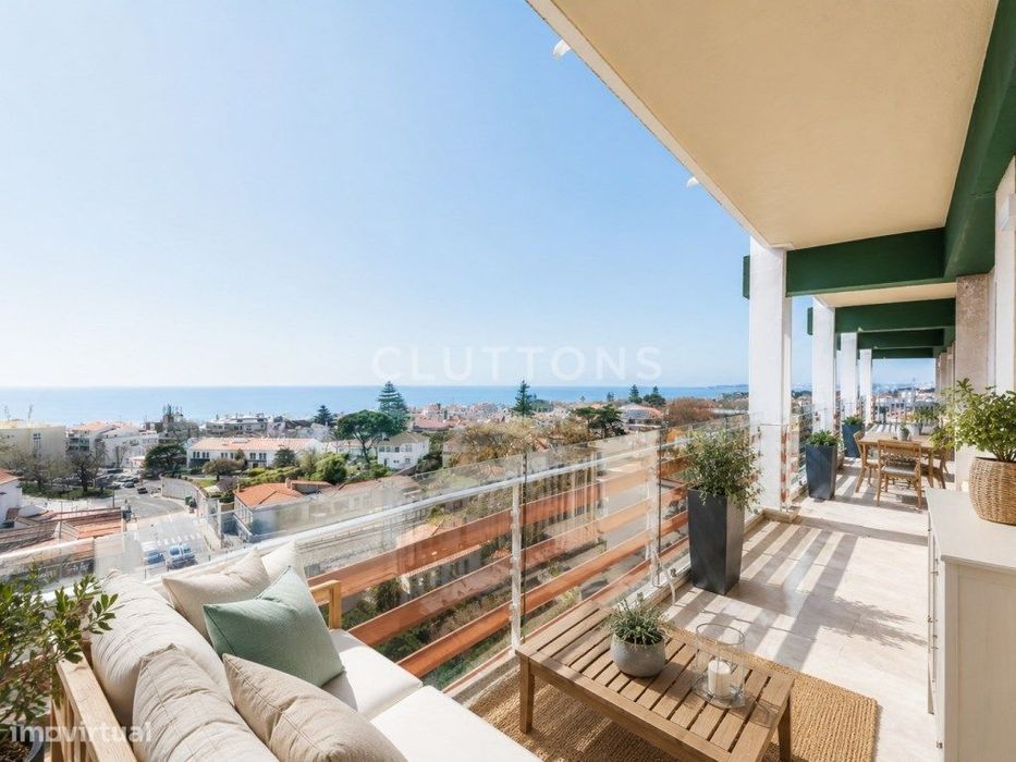 Vá a pé para a praia, Penthouse T4, Terraço e Vista Oceano, Parede
