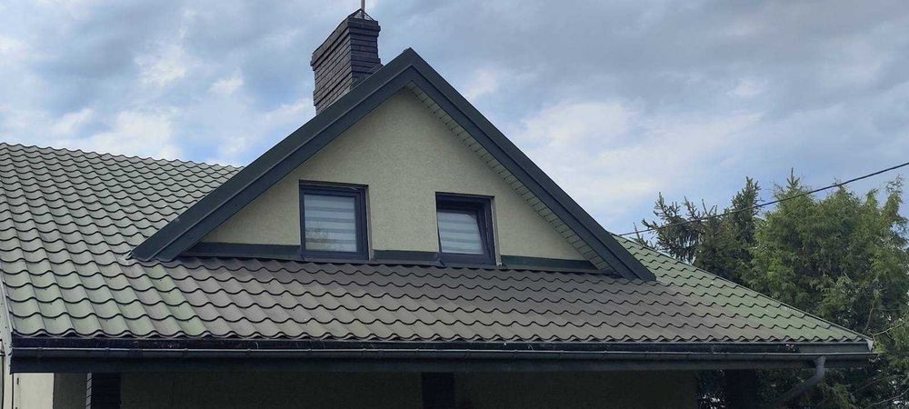 Blachodachówka używana z demontażu ok. 170 m² ocynkowana