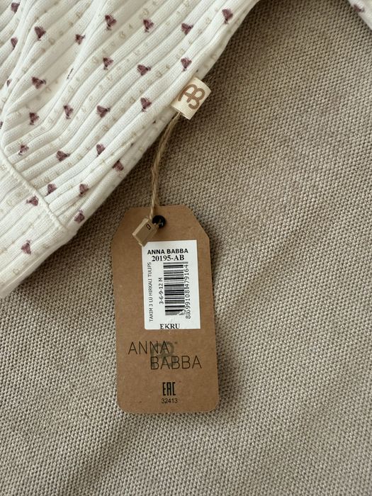Новий костюм 3-ка на дівчинку Anna Babba 62-68р 3-6 місяців
