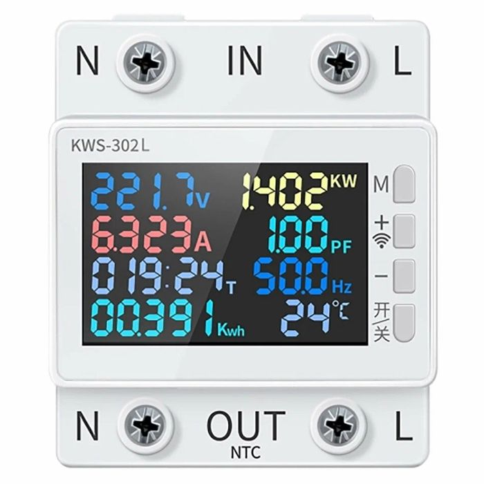 Ватметр KWS-302WF, з функцією підключення до wife.