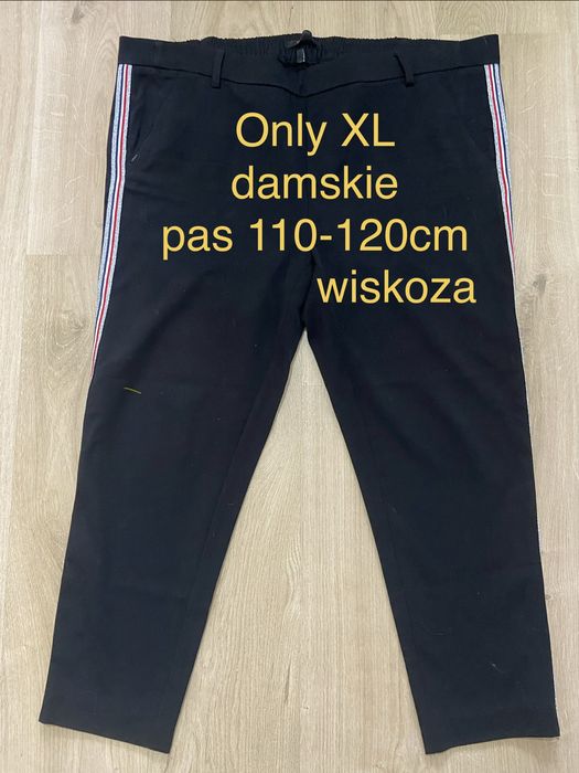 Only duże 42 XL legginsy getry spodnie  wygodne jeggins wiskoza lamps
