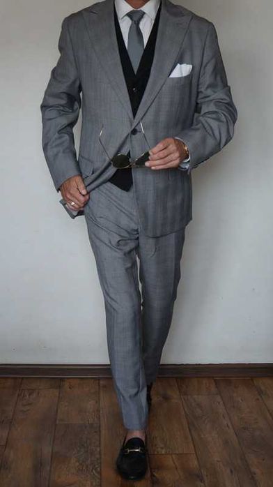 Garnitur Pawo Roz. 176/112 Kol. Szary Krata Fit