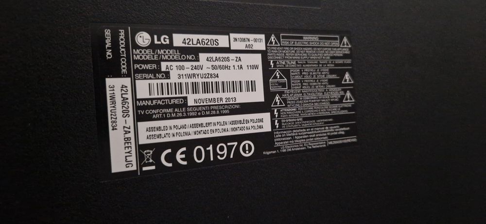 Telewizor LG 42 cale