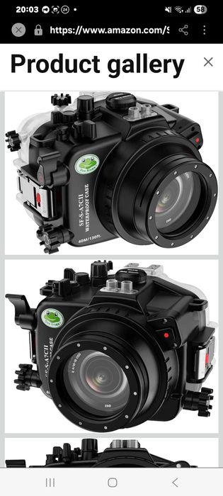 Підводнтй чохол для камери Sea frogs сумісний з Sony A7C-