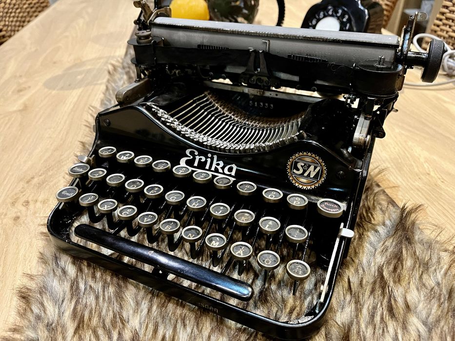 Antique and rare Erika 2 typewriter