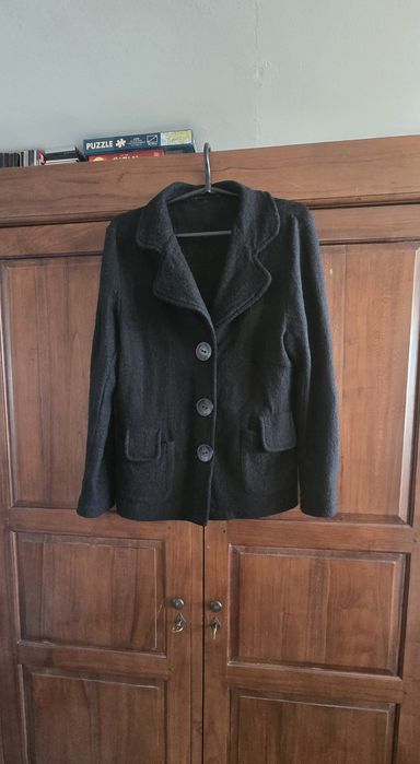 100% wełna czarny żakiet