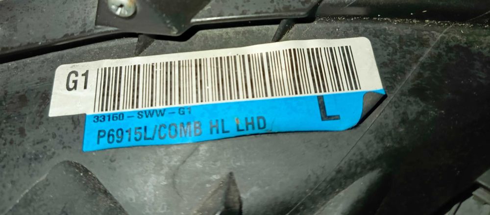 Honda CR-V III Lampa prawa lewa 33100-SWW-G1