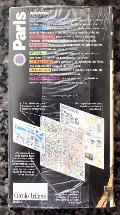Paris Ir & Voltar - Guias Turísticos e Mapas (novo/selado)