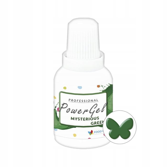 BARWNIK SPOŻYWCZY ŻEL - Mysterious Green - Ciemny Zielony PG-156 20g