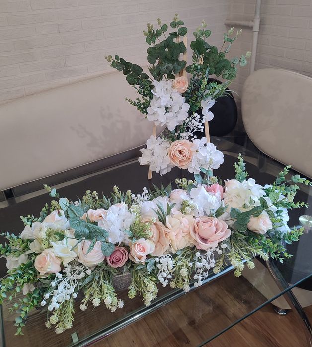 Весільний декор, композиція на стіл наречених