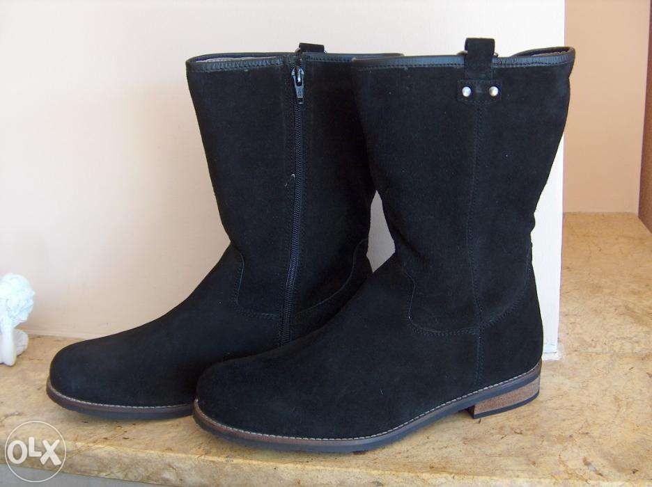 = Bon Prix = skórzane zamszowe = 41 =27,3 kozaczki