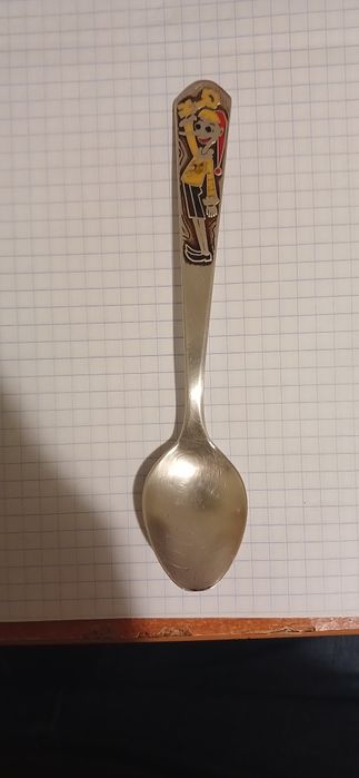 Серебряная чайная ложка буратино золотой ключик сказка серебро 916 про