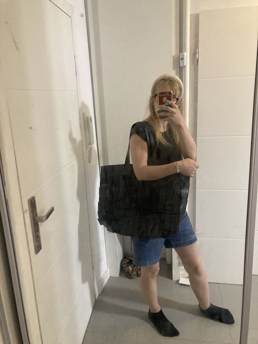 Unikat Torebka Molehill weekender woven przeplatana shopper polska