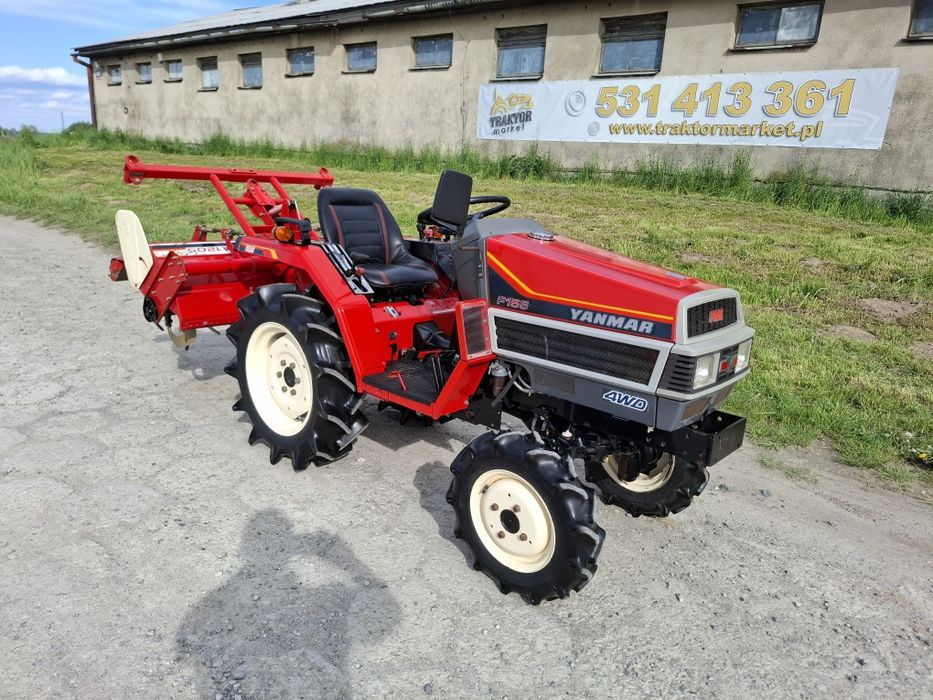 Traktorek japoński 4x4 Yanmar F155 z glebogryzarką piękny stan