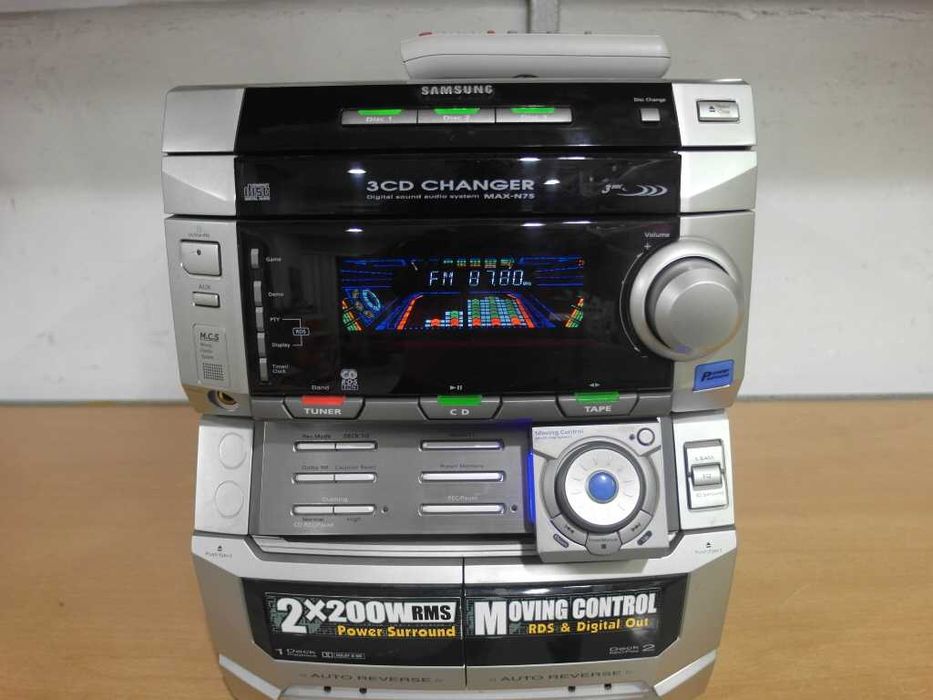 Aparelhagem CD + Cassetes Samsung MAX-N75 2x200 W