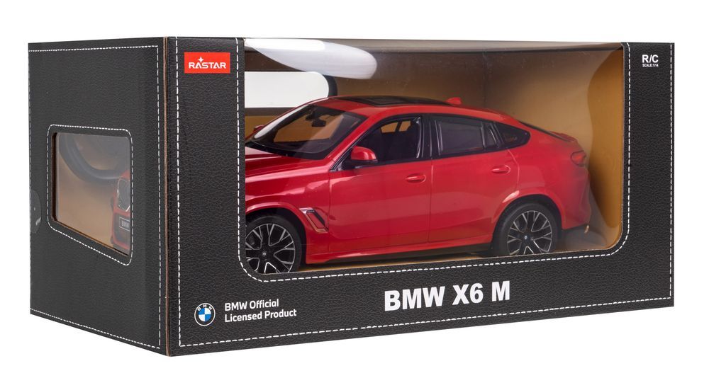 Bmw X6 M Czerwony Rastar Model 1:14 Zdalnie Sterowane Auto + Pilot 2,4