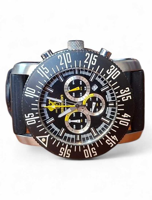 Zegarek męski Poseidon Chronograph 20 ATM + dodatkowy pasek