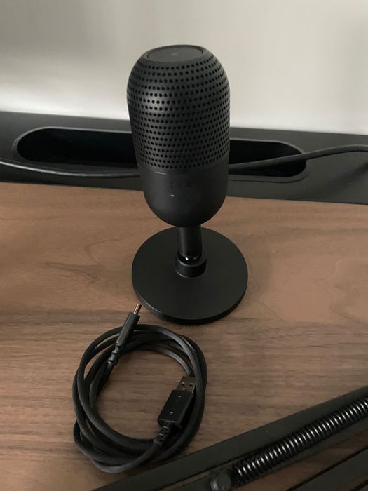 Microfone Razer Seiren V3 Mini Preto + Braço