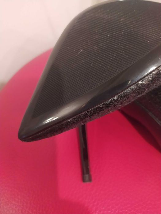 Nowe klasyczne szpilki brokatowe vices 36