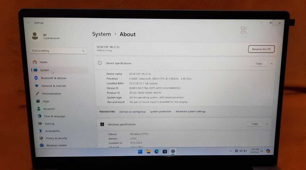 Потужн ноутбук 14.1 FHD IPS, 20GB RAM, 2TB SSD: Навчання/Офіс + Мишка