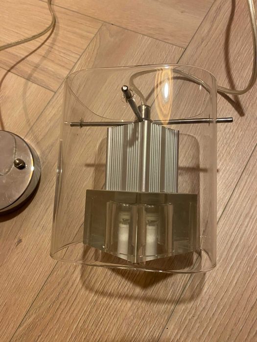 Lampa light prestige szklana szkło wisząca przezroczysta transparentna