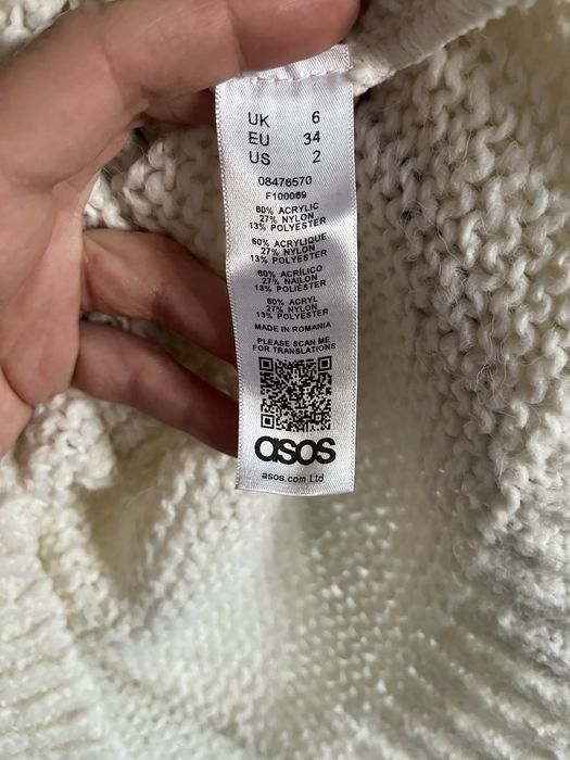 Sweter kremowy Asos XS