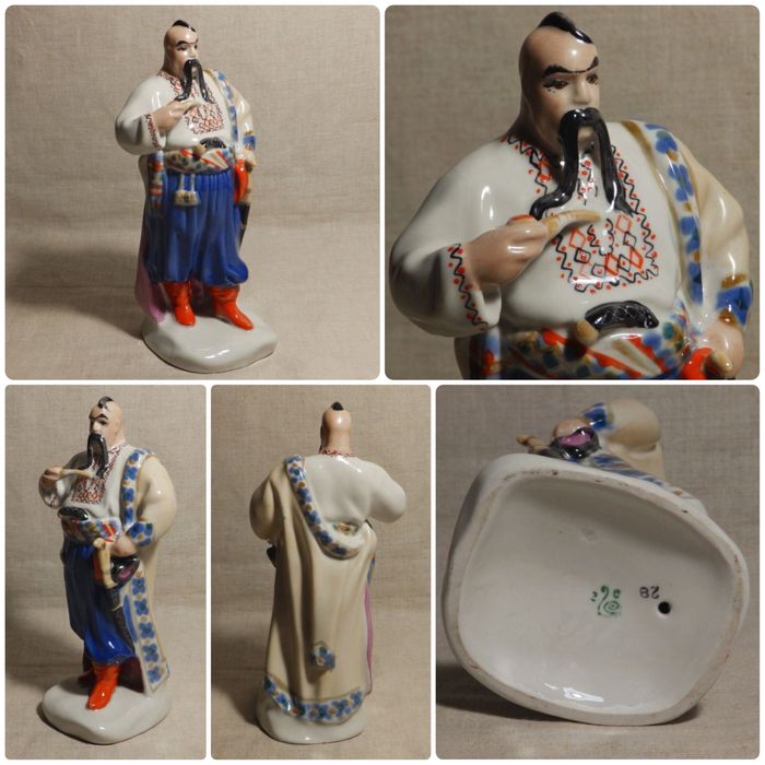 Статуэтки «КАЗАК козак и девушка» фарфор СССР 100% Оригинал! сост.ЛЮКС