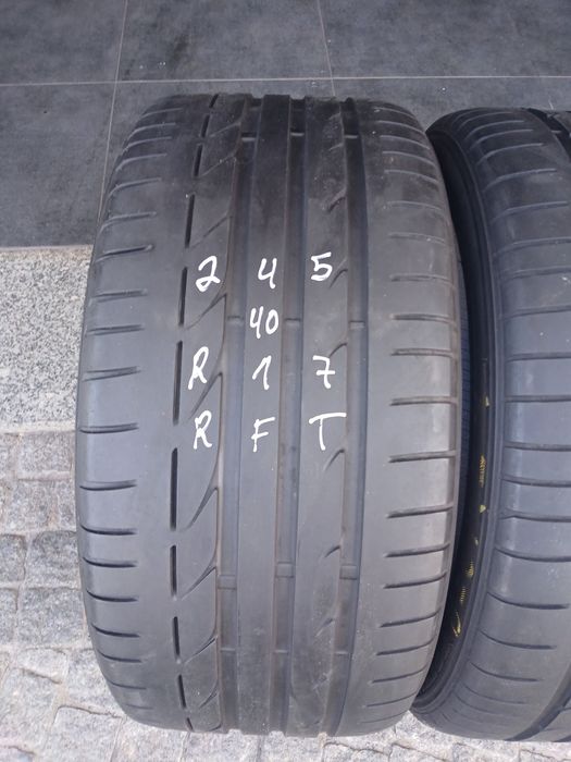2 pneus 245 40 r17 Rft Bridgestone