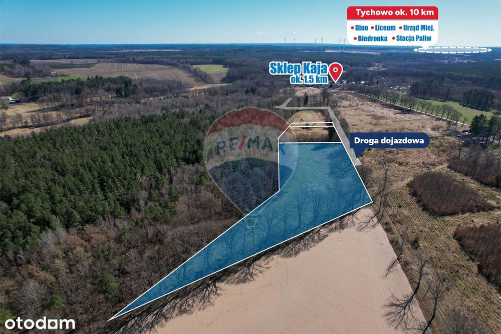 Działka rolna z potencjałem zabudowy – Słonino