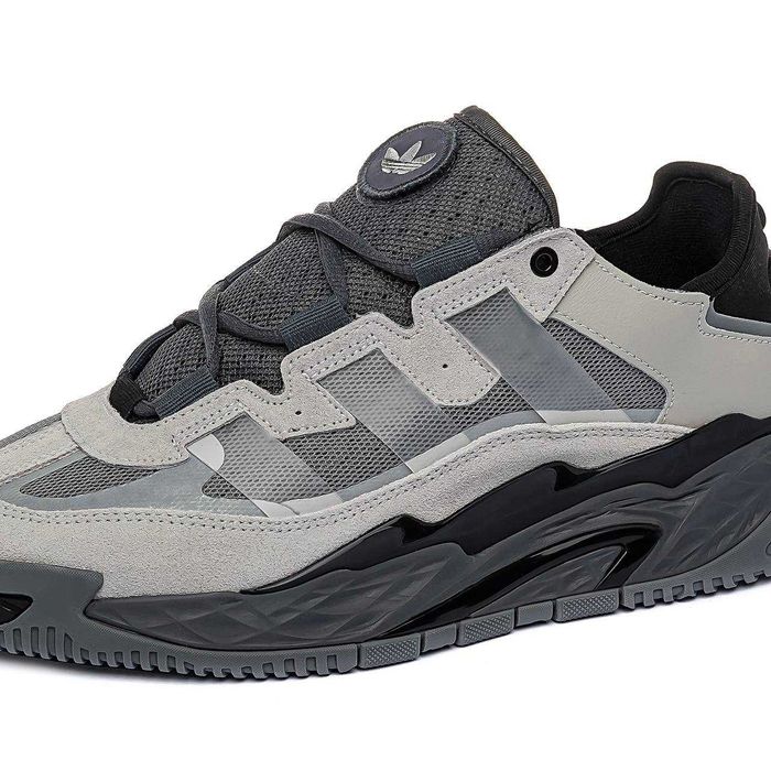 Мужские кроссовки Adidas Niteball "Black/Silver" Размеры 40-45