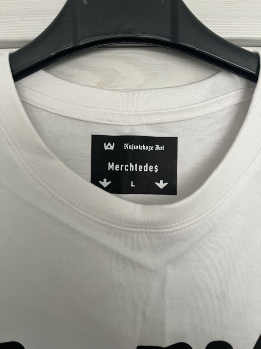 Merchtedes koszulka Putin Ch** L nowa biała t-shirt tede nwj plny wj