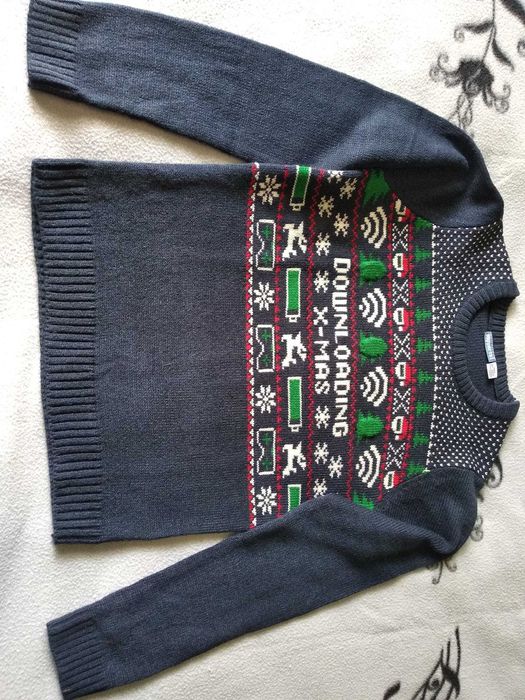 Детские подростковые новогодние свитера, p. S, XS