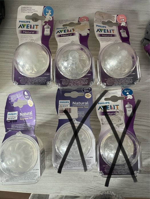 Силіконова соска Philips Avent Natural  по 2 шт