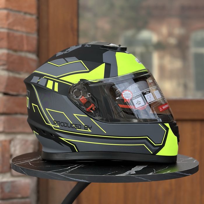 Мотошолом інтеграл LOVSI + подарунок / вбудовані окуляри / мотошлем