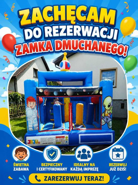 Dmuchańce, Dmuchane zjeżdżalnie, zamki dmuchane, wynajem dmuchańców