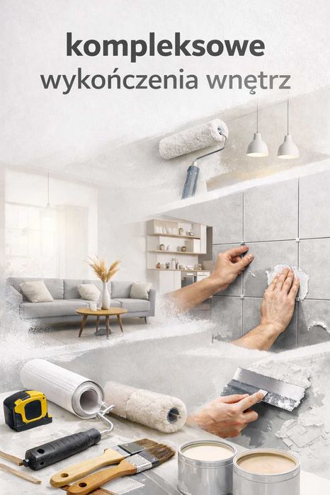 Malowanie, szpachlowanie prace wykończeniowe