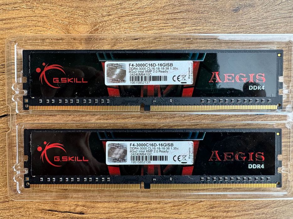 Pamięć RAM G.SKILL Aegis 16GB (2x8GB) DDR4 3000MHz CL16