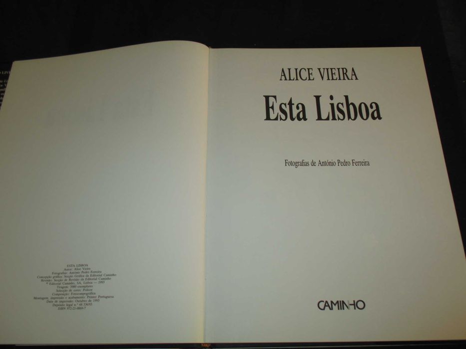 Livro Esta Lisboa Alice Vieira Caminho