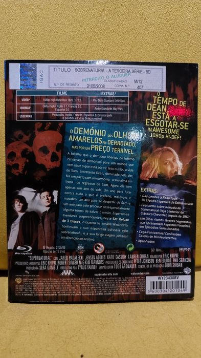Supernatural season 3 - blu ray