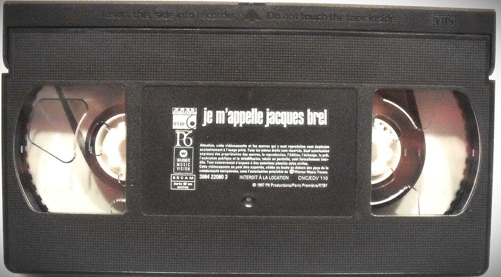 Jacques Brel - Je M'Appelle - VHS  - 1997