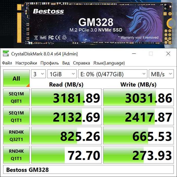 SSD M2 NVME Netac Fanxiang Cusu Ediloca 512Gb 1Tb 2Tb (Нові)