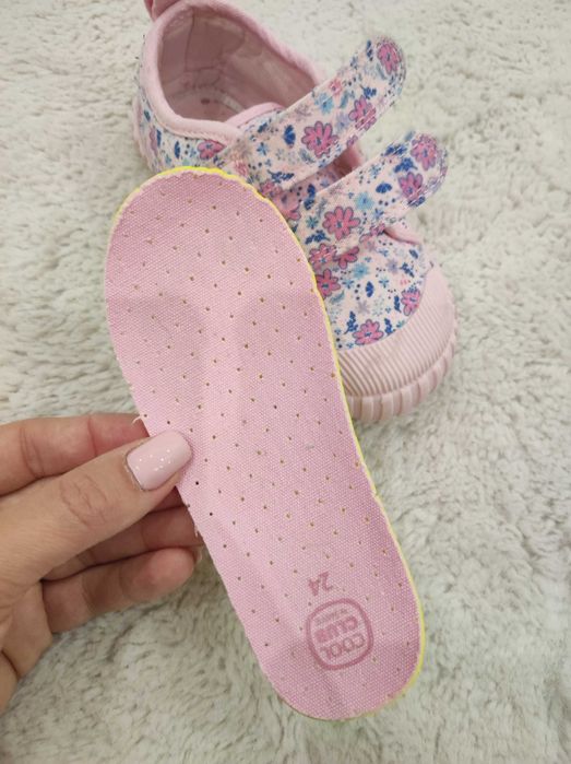 Cool Club, 24 Trampki dziewczęce, różowe, Zdrowa Stopa, Barefoot