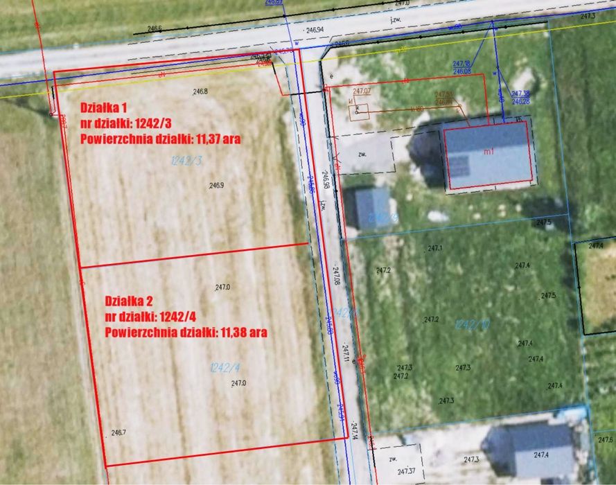 Działka budowlana | Głogów Małopolski | ul. Kanarkowa | 1137 m² i 1138 m² - Widok 3