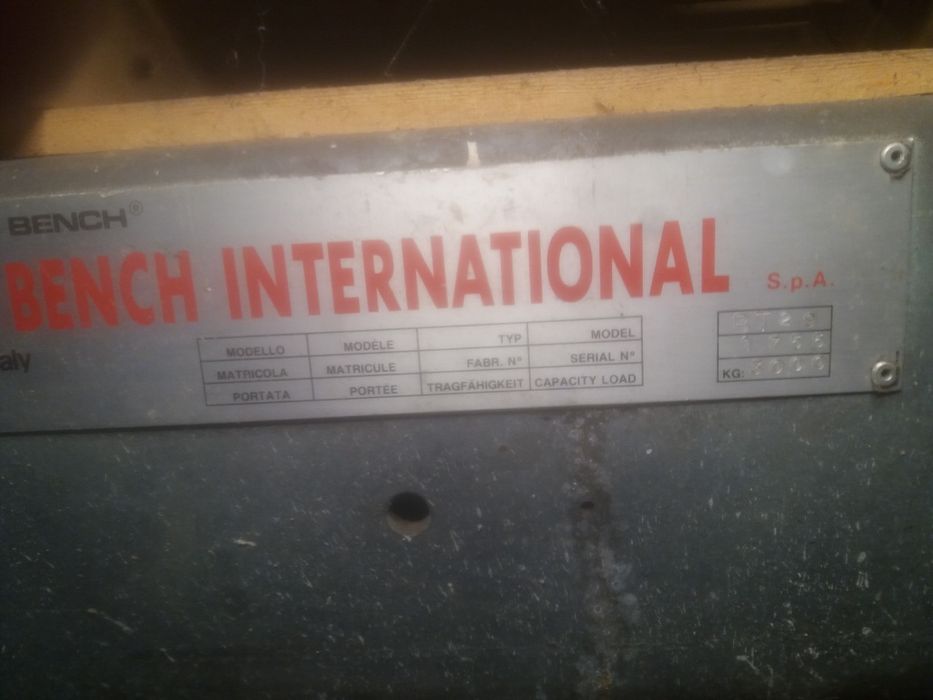 Banco ensaio car bench