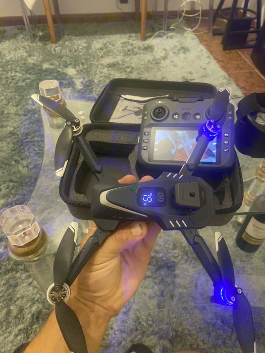 Drone GT8 com Câmara, Comando com Ecrã e Óculos VR