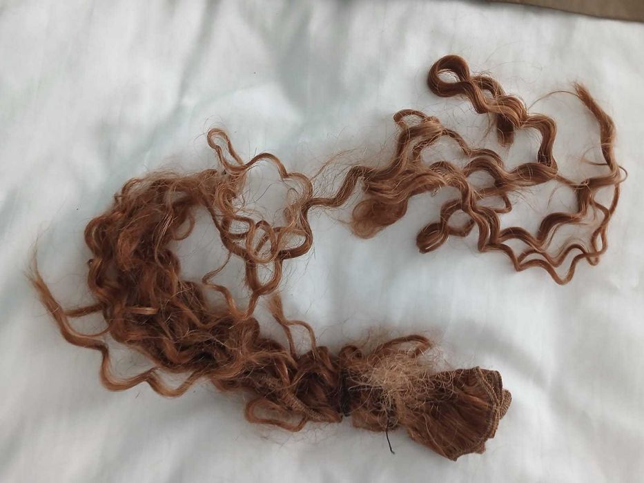 cabelo (3 maços) humano cacheado