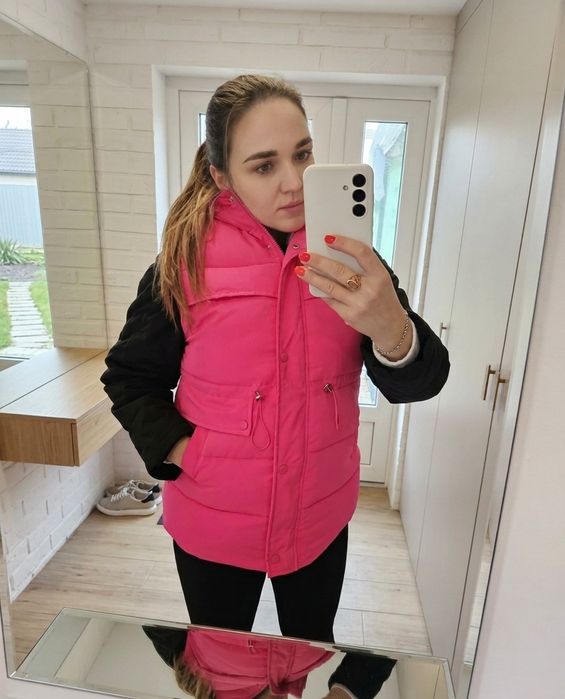 Жилетка жіноча(яскраво-рожева)тепла